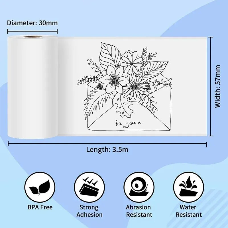 Rouleaux de Papier Universel 57mm pour Imprimante Thermique